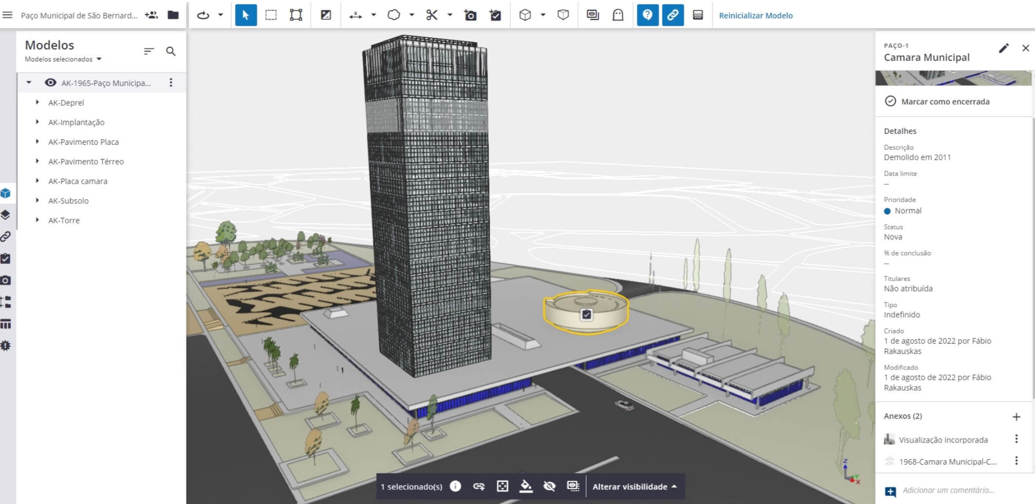 Palacio Municipal y Centro Cívico de San Bernardo en Trimble Connect